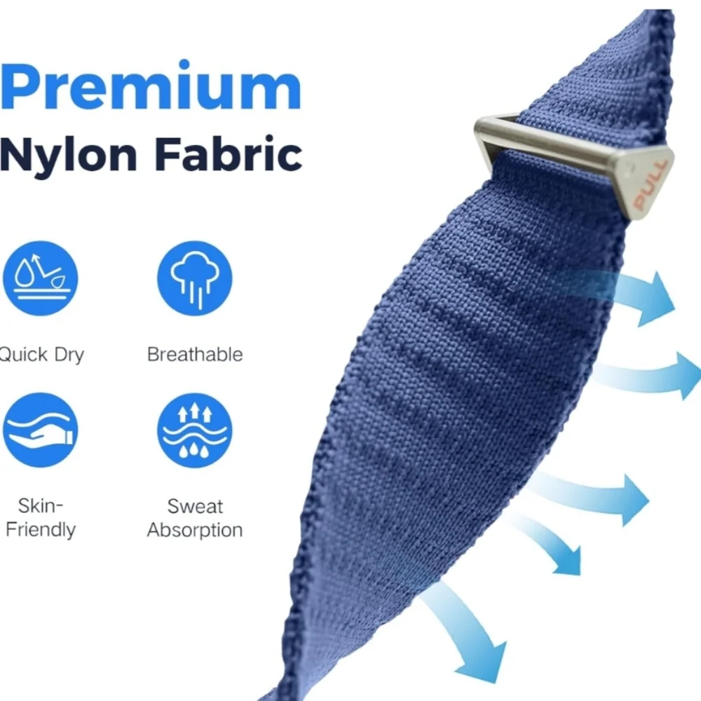 Navy blue Nylon Sport Band Compatible With Apple Watch